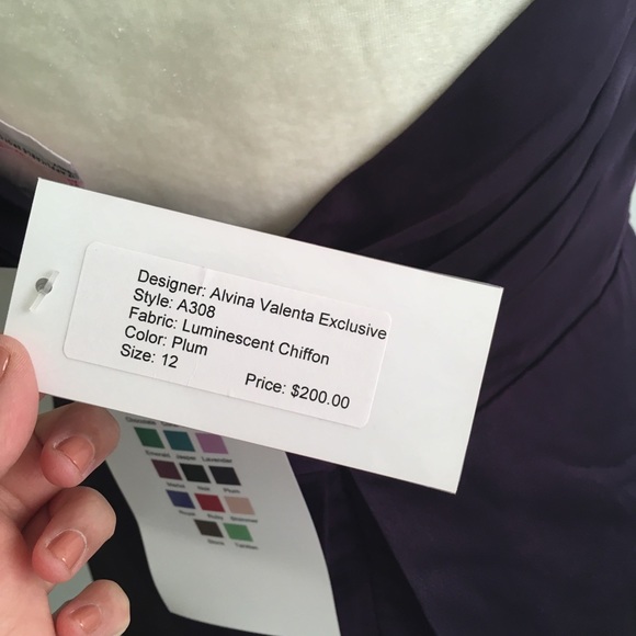 Alvina Valenta Plum Cocktail Dress - Picture 6 of 7